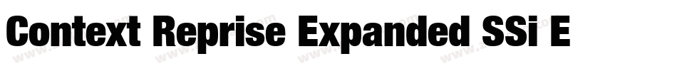 Context Reprise Expanded SSi Expanded Italic字体转换